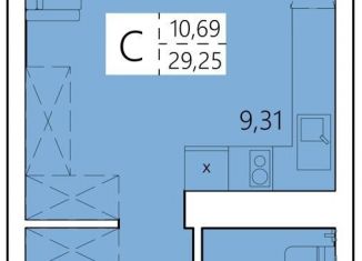 Продажа однокомнатной квартиры, 29.3 м2, Республика Башкортостан, улица Пожарского, 40