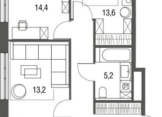 Продажа трехкомнатной квартиры, 73.1 м2, Москва, Бульвар Рокоссовского, Тагильская улица, 4А