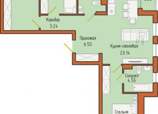 Продаю 3-комнатную квартиру, 89.2 м2, Калининградская область