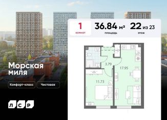 1-комнатная квартира на продажу, 36.8 м2, Санкт-Петербург, Красносельский район