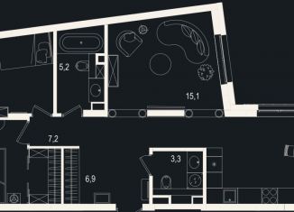 Продается 3-комнатная квартира, 85 м2, Тюмень, улица Щербакова, 2к4