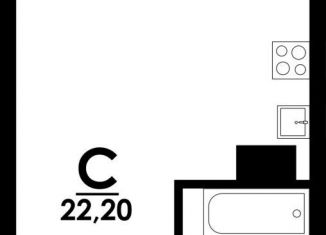 Продается квартира студия, 22.2 м2, Нижний Новгород, метро Парк Культуры, Коломенская улица, 8к4