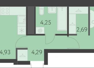 Продажа 1-ком. квартиры, 41.1 м2, Свердловская область