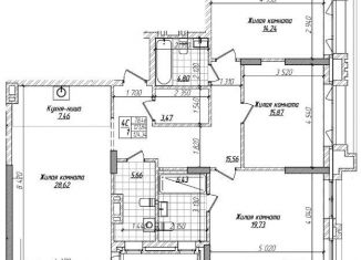 4-комнатная квартира на продажу, 124 м2, Новосибирск, улица Максима Горького, 10, метро Красный проспект