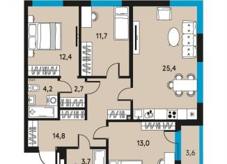 Продаю четырехкомнатную квартиру, 89.7 м2, Пермь, улица Луначарского, 97