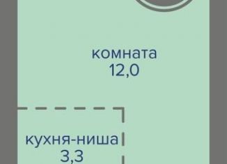 Квартира на продажу студия, 23.3 м2, Пермь, шоссе Космонавтов, 309А