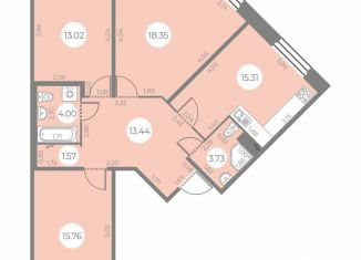 Продам 3-комнатную квартиру, 85 м2, Санкт-Петербург, муниципальный округ Южно-Приморский, улица Маршала Захарова, 8