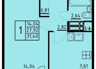 Продажа 1-комнатной квартиры, 31.4 м2, Пермский край