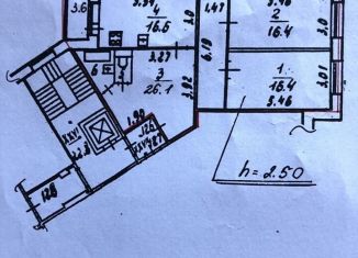 2-ком. квартира на продажу, 80.7 м2, Колпино, улица Машиностроителей, 2