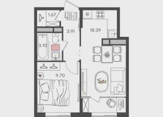 Продается 2-ком. квартира, 36.8 м2, Ульяновская область