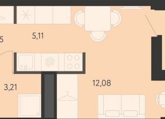 Продам квартиру студию, 24.2 м2, Екатеринбург, метро Чкаловская