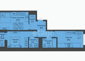 Продажа двухкомнатной квартиры, 65 м2, Екатеринбург, улица 8 Марта, 204Г, метро Ботаническая