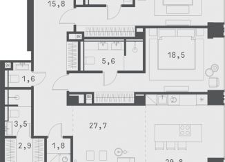 Продается 3-комнатная квартира, 120.2 м2, Москва, метро Трубная, Садовая-Сухаревская улица, 14с1