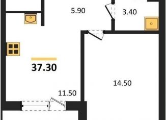 Продам однокомнатную квартиру, 37.3 м2, Воронеж, Железнодорожный район