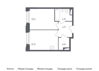 Продается однокомнатная квартира, 36.5 м2, рабочий посёлок Заречье, Торговая улица, 6, ЖК Заречье Парк