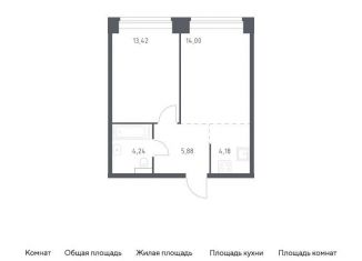 Продается однокомнатная квартира, 41.7 м2, Москва, район Раменки, жилой комплекс Нова, к1