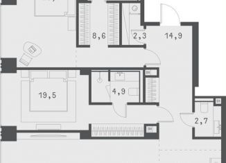 2-комнатная квартира на продажу, 120.3 м2, Москва, Садовая-Сухаревская улица, 14с1, метро Сухаревская