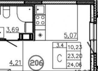 Продается квартира студия, 24 м2, поселок Аннино