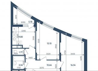 2-ком. квартира на продажу, 60 м2, Санкт-Петербург