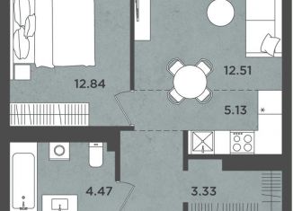 Продам двухкомнатную квартиру, 42.2 м2, Пермь, улица Космонавта Леонова, 41