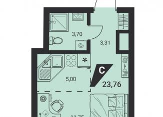 Продаю квартиру студию, 23.8 м2, Екатеринбург, Монтёрская улица, 8