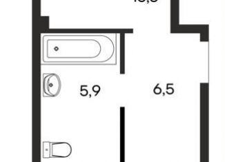 Продам 1-комнатную квартиру, 43 м2, Крым