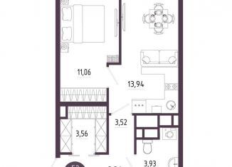 Продаю 1-комнатную квартиру, 39.4 м2, Тула, Зареченский территориальный округ