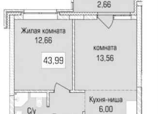 Продаю 2-ком. квартиру, 44 м2, Новосибирск, Калининский район