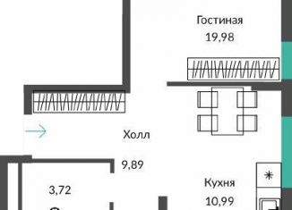 Продаю трехкомнатную квартиру, 77.5 м2, село Перово