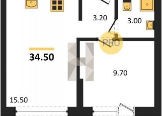 Продается 1-комнатная квартира, 34.5 м2, Екатеринбург, Железнодорожный район