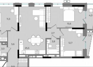 Продажа 3-ком. квартиры, 93.2 м2, Удмуртия