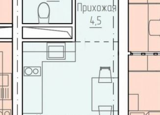 Продаю квартиру студию, 25 м2, Грозный, Старопромысловское шоссе, 11, Путинский район