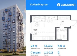 Продам квартиру студию, 23 м2, Республика Башкортостан, улица Рашита Манурова