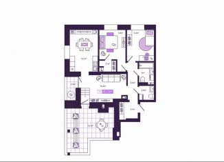 Продажа трехкомнатной квартиры, 82.5 м2, Чита, улица Генерала Белика, 3к3