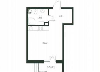 Продажа квартиры студии, 29.9 м2, деревня Лобаново, Новая улица