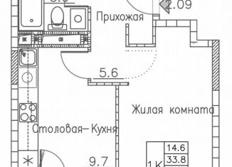 Продаю однокомнатную квартиру, 37.5 м2, Владивосток