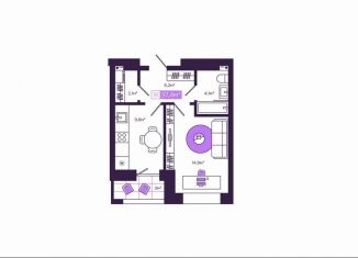 Продажа 1-комнатной квартиры, 37.8 м2, Чита, улица Генерала Белика, 3к3