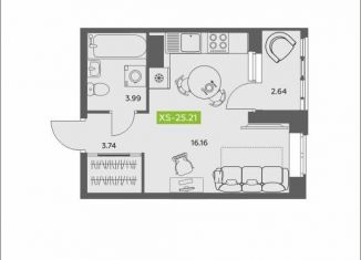 Продажа квартиры студии, 25.2 м2, Архангельск, Ломоносовский округ