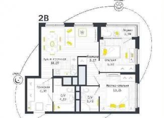 Продам 2-ком. квартиру, 56.3 м2, Рязань, Шереметьевская улица, 12к4