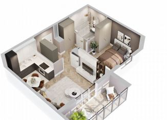 Продаю 1-комнатную квартиру, 46.6 м2, Курган, улица Аргентовского, 125