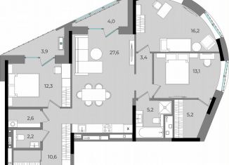 Продается трехкомнатная квартира, 106.3 м2, Удмуртия