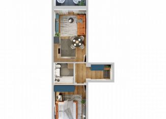 Продаю 1-комнатную квартиру, 46.3 м2, Курган, улица Аргентовского, 125