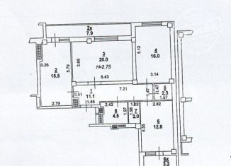 Продаю 3-ком. квартиру, 84.2 м2, Ростов-на-Дону, улица Жмайлова, 4Е, ЖК Жмайлова