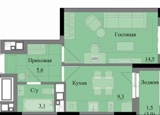Продаю 1-ком. квартиру, 34 м2, Удмуртия