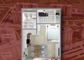 Продается квартира студия, 28.9 м2, Кемерово, микрорайон 72А, 5