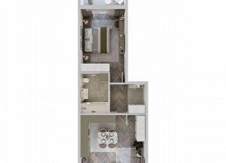 Продается однокомнатная квартира, 57.3 м2, Курган, улица Аргентовского, 125