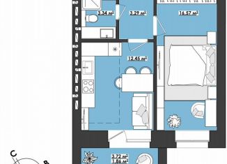 Продаю 2-ком. квартиру, 37.5 м2, Чита