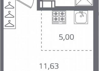 Продается квартира студия, 25.2 м2, Санкт-Петербург, метро Выборгская