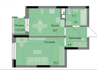 1-ком. квартира на продажу, 35.9 м2, Удмуртия