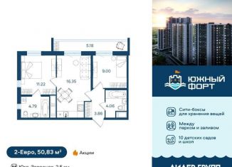 Продажа 2-ком. квартиры, 50 м2, Санкт-Петербург